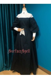 Surface Spell Gothic The Countess Lantern Sleeve One Piece(Full Payment Without Shipping)